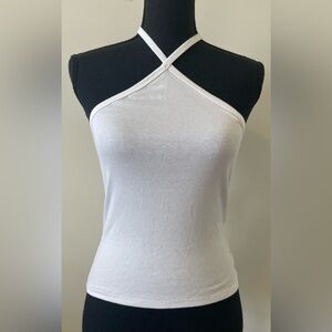 Madewell White Halter Top